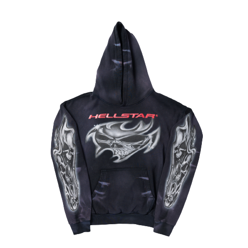 Hellstar Airbrushed Skull Hoodie | Buy Hellstar Airbrushed Skull Hoodie Online | Where To Buy Hellstar Airbrushed Skull Hoodie
