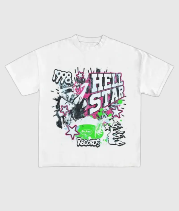 Hellstar Shirt 1998 Records White | Buy Hellstar Shirt 1998 Records White Online | Hellstar Shirt 1998 Records White For Sale