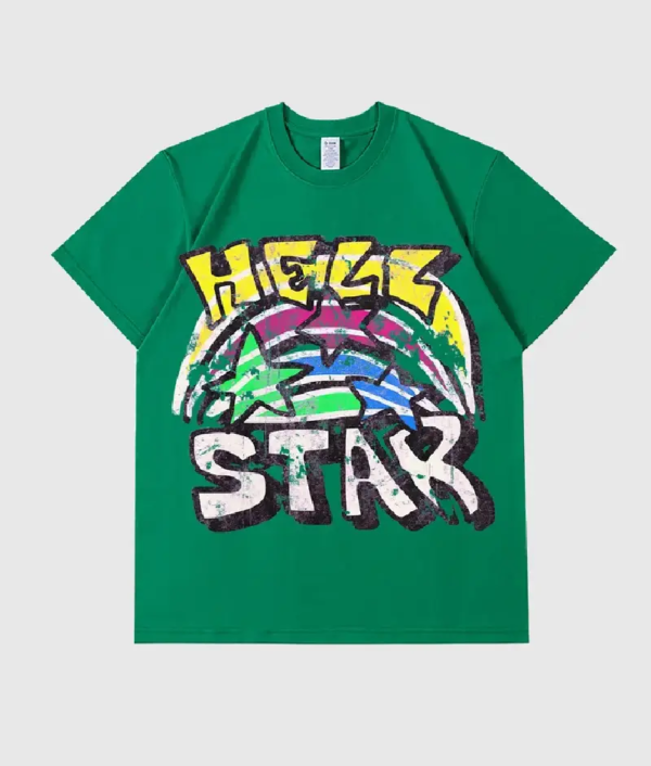 Hellstar Graphic T-Shirt Green | Buy Hellstar Graphic T-Shirt Green Online | Where To Buy Hellstar Graphic T-Shirt Green Online