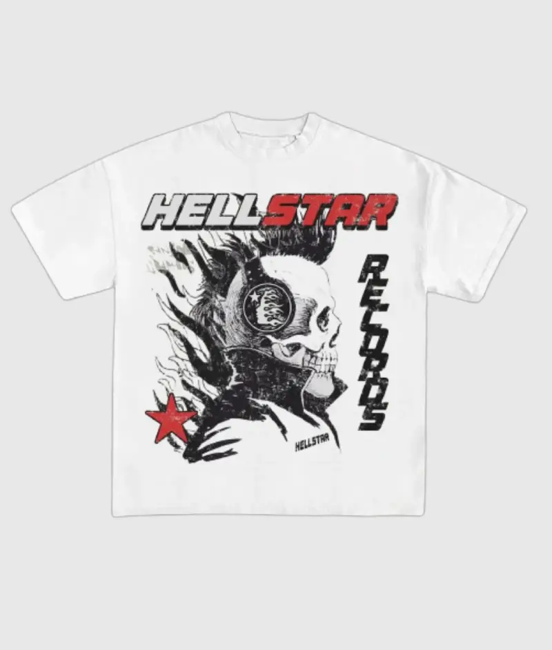 Hellstar T-Shirt Records White | Buy Hellstar T-Shirt Records White Online | Where To Buy Hellstar T-Shirt Records White | Hellstar T-Shirt Records For Sale