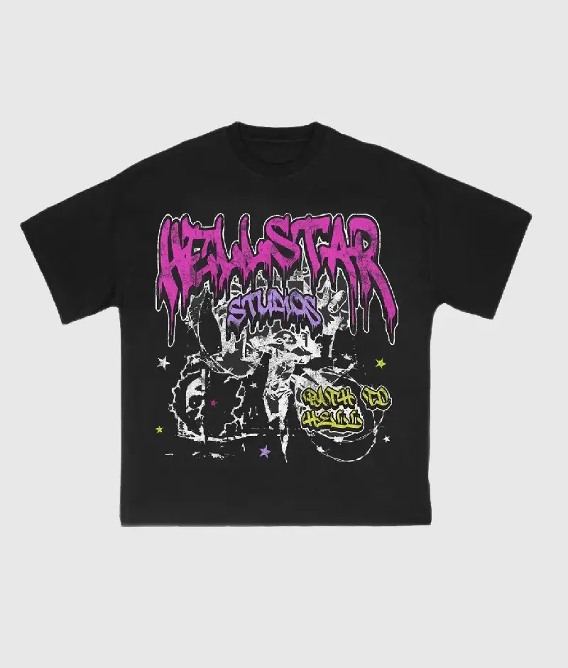 Hellstar T-Shirt Path To Hell Black | Buy Hellstar T-Shirt Path To Hell Black Online | Where To Buy Hellstar T-Shirt Path To Hell Black Online