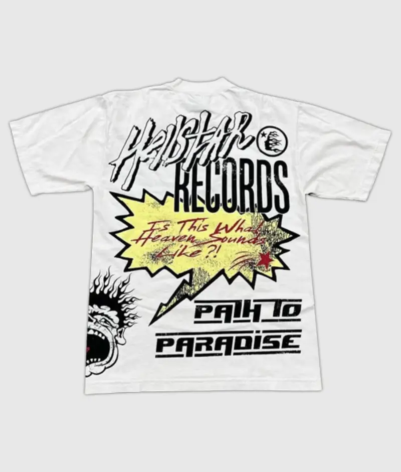 Hellstar T-Shirt Path To Paradise White | Buy Hellstar T-Shirt Path To Paradise White Online | Hellstar T-Shirt Path To Paradise White For Sale