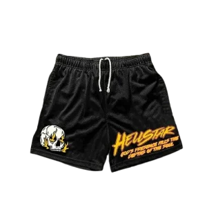 Buy Hellstar Logo Black Shorts