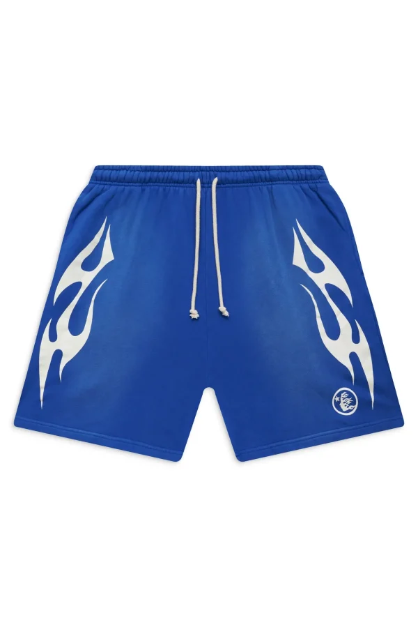 Hellstar Flame Blue Shorts