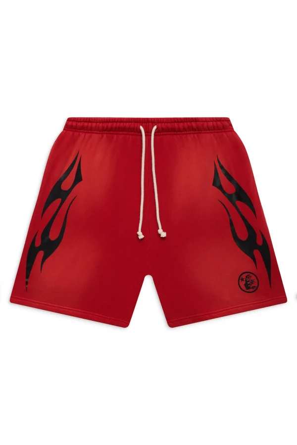 Hellstar Flame Red Shorts