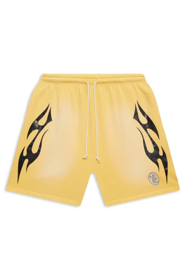 Hellstar Flame Yellow Shorts